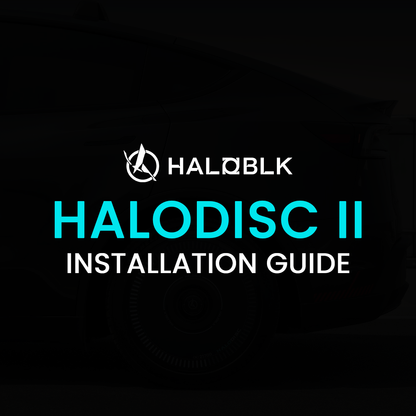 Haloblk HaloDisc 2 Wheel Covers for Tesla Model 3 &  Model Y Juniper 19" Crossflow Wheels - Cyber Track (White)