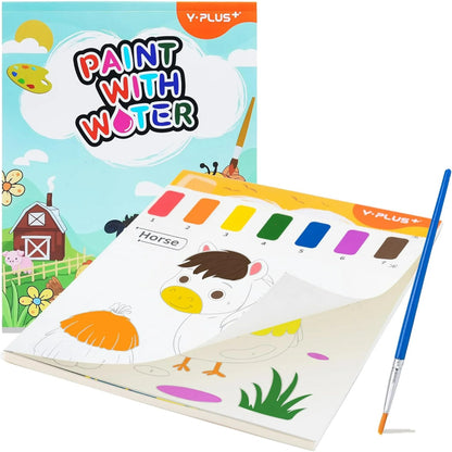 Y-Plus+ Paint with Water Coloring Book