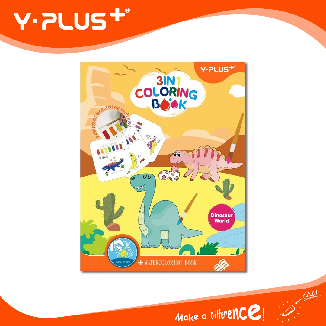 Y-Plus+ 3 in 1 Water Coloring Book