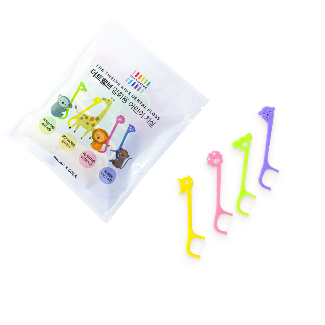 The Twelve Kids Dental Floss 60 pcs (Ages 3+)