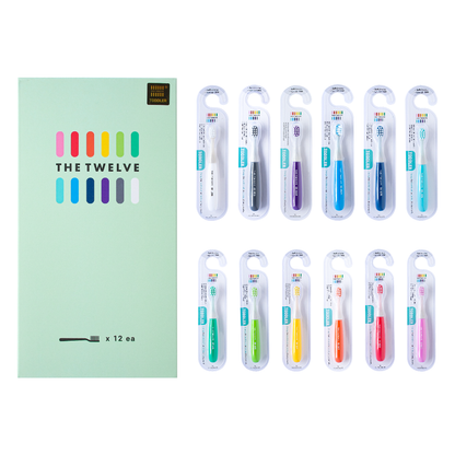 The Twelve Toddler Toothbrush in Vivid Color 12 pcs (1-3 years old)