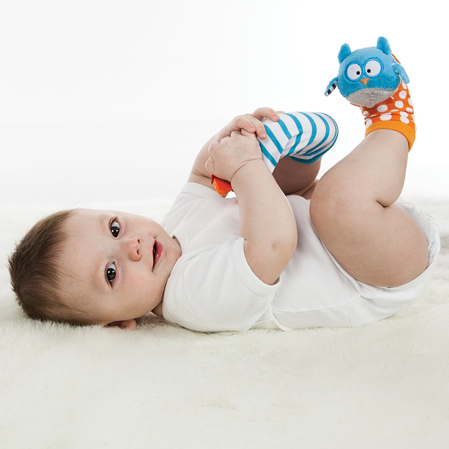 bblüv - Duö: Foot Finders Baby Socks (Owl & Fox)