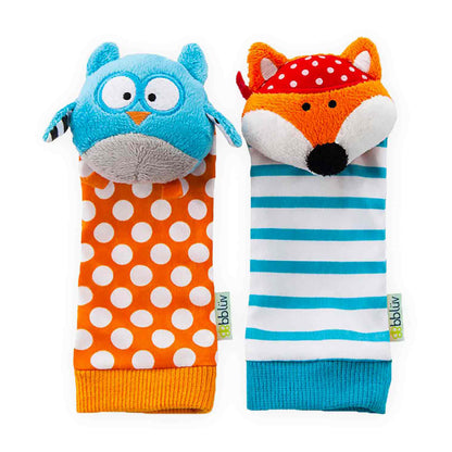 bblüv - Duö: Foot Finders Baby Socks (Owl & Fox)