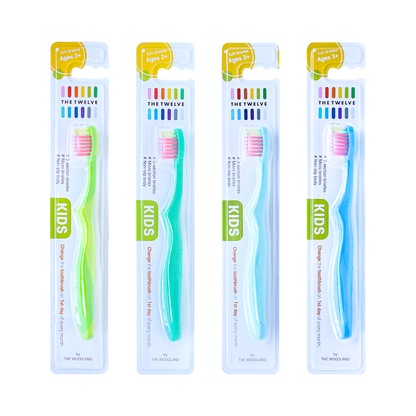 The Twelve Kids Toothbrush in Vivid Color 12 pcs (Ages 3+)