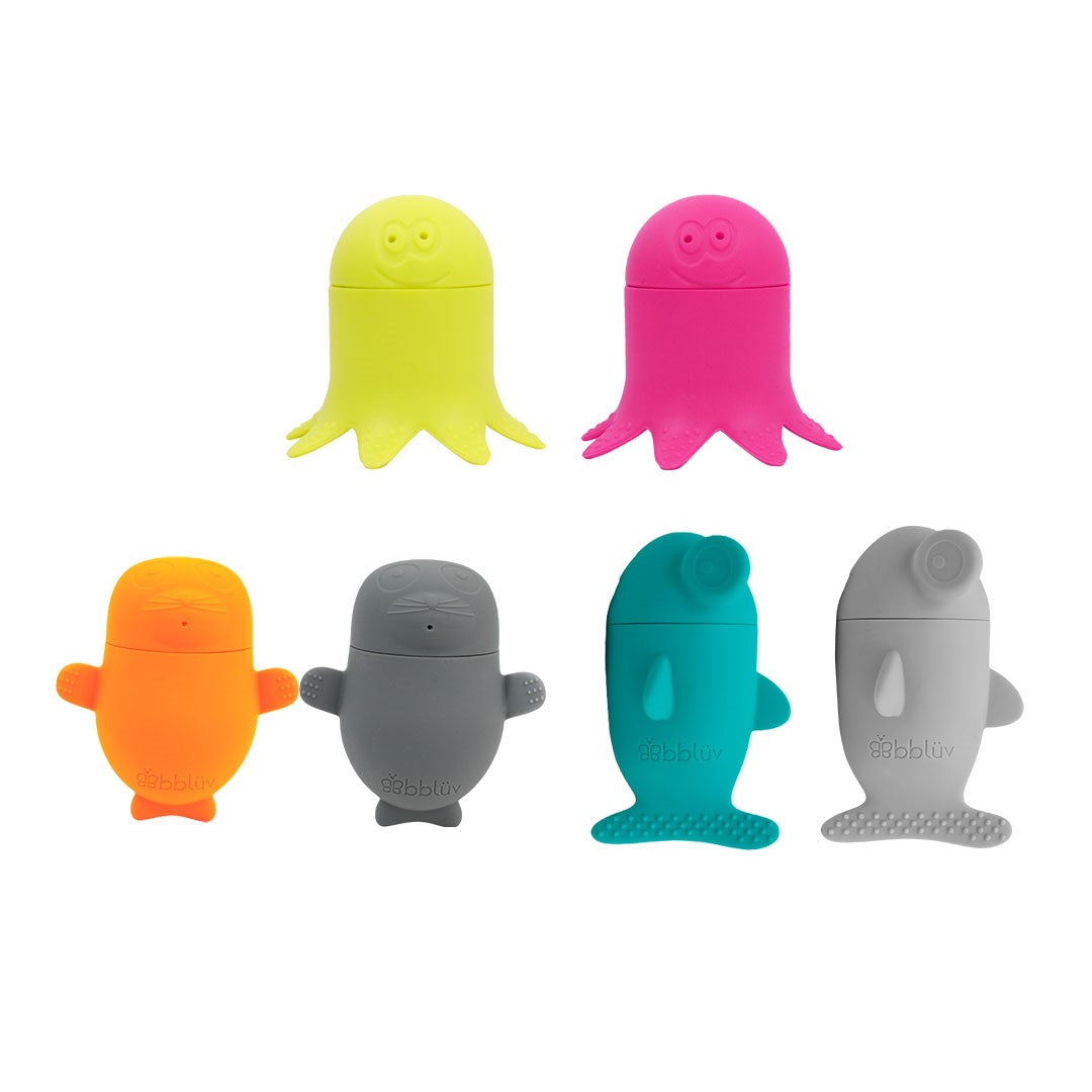 bblüv - Büddies: Silicone Bath Toys Set